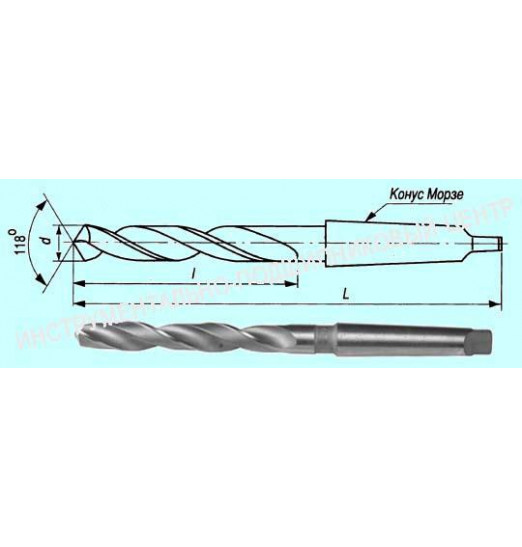 Сверло d 25,0  к/х Р18 "CNIC"