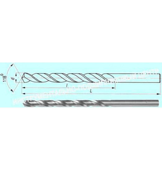 Сверло d  9,7  ц/х HSSСО (Р6М5К5)