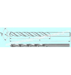 Сверло d  4,7  ц/х Р18 с вышлифованным профилем "CNIC"