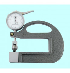 Толщиномер индикаторный стрелочный роликовый (0-10мм), цена дел. 0,01мм, L100мм "CNIC" (Шан 581-101)