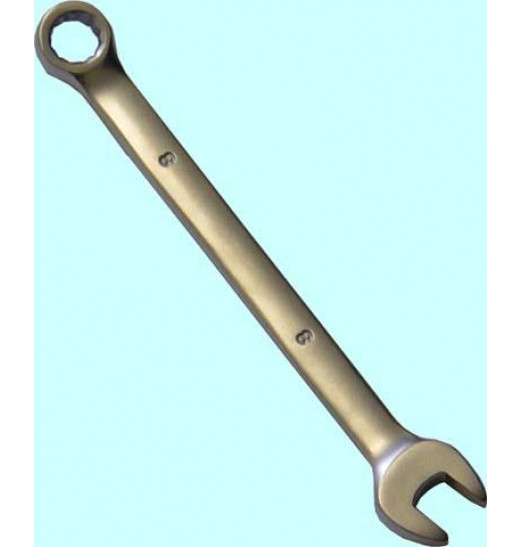 Ключ Рожковый и накидной  7мм хром-ванадий (сатингфиниш) # 8411 "CNIC"