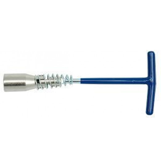 Ключ Торцевой свечной шарнирный 16/21мм с Т-образной ручкой хром (57260)