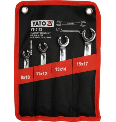 Набор ключей Разрезных из 4-х шт. (8х10,11х12,13х14,15х17) в сумке CrV  "YATO" (YT-0143)