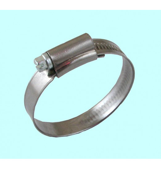 Хомут червячный  CNIC  80-100/12.7мм W4 нержавеющая сталь, усиленный BS5315 (67-2D80100)