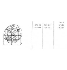 Плита Круглая d 120х 20 с Т-образными пазами 8мм (7081-0411) ГОСТ 14377-69 (восстановленная)