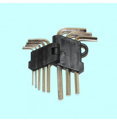 Набор ключей Шестигранных из  8шт (1,5;2;2,5;3;4;5;5,5;6мм) на клипсе CrV никель "CNIC"